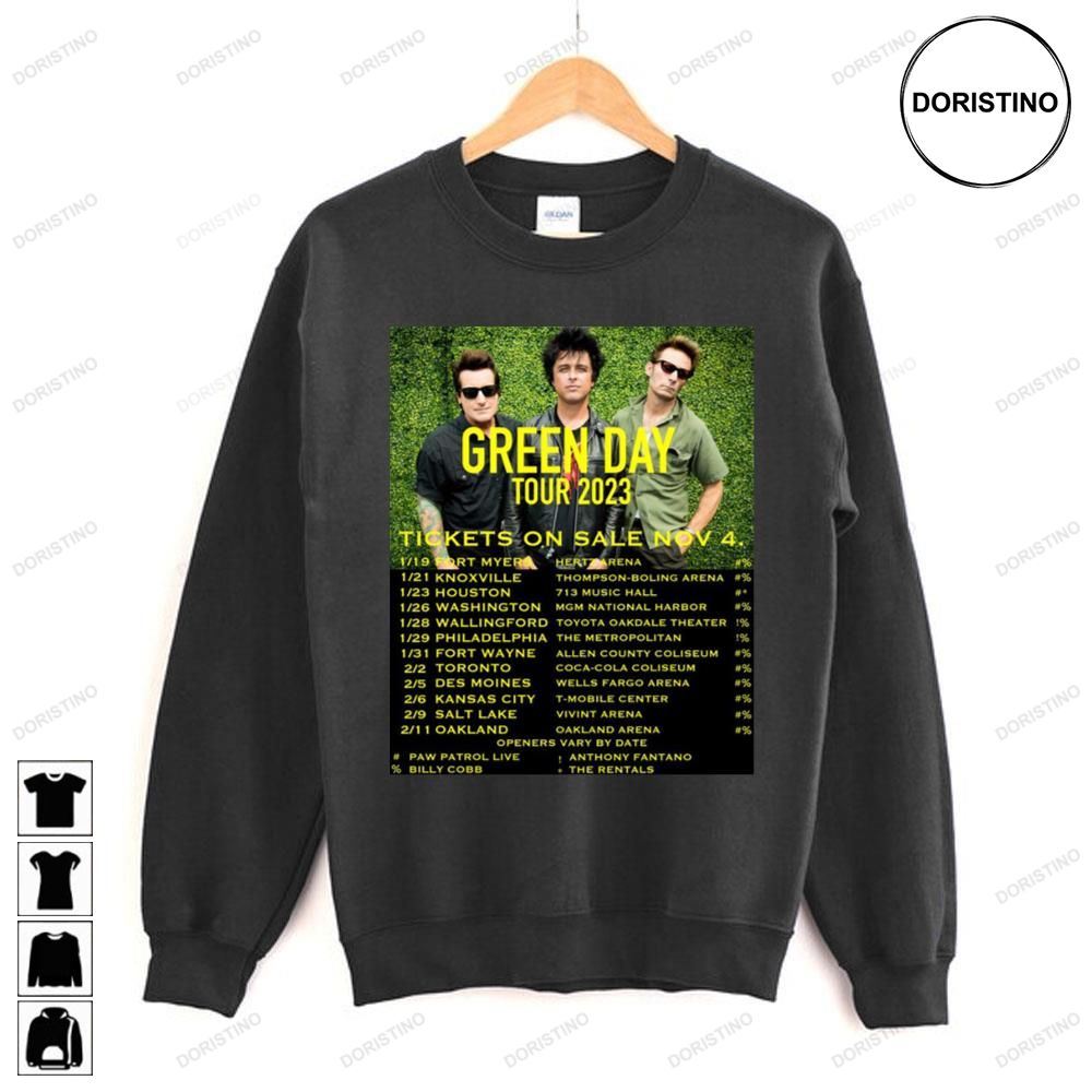 Green Day 2023 Tour Limited Edition T-shirts